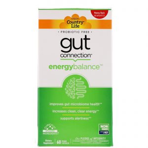 Comprar Country Life, Gut Connection, Energy Balance, 60 Vegan Capsules