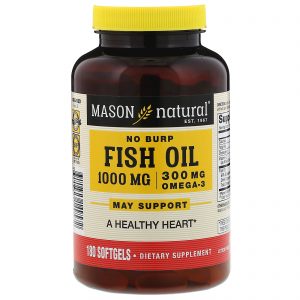 Comprar Mason Natural, Óleo de Peixe, 1.000 mg, 180 Cápsulas Gelatinosas