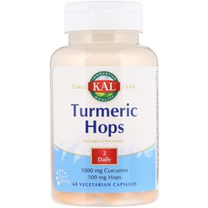 Comprar KAL, Turmeric Hops, 60 Vegetarian Capsules