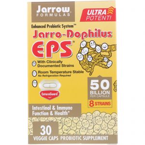 Comprar Jarrow Formulas, Jarro-Dophilus EPS, Ultrapotente, 50 Bilhões, 30 Cápsulas Vegetais
