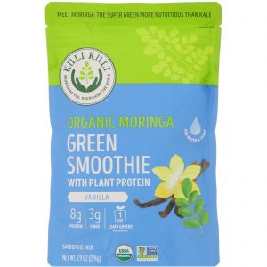 Comprar Kuli Kuli, Batido Verde de Moringa Orgânica com Proteína Vegetal, Baunilha, 7,9 oz (224 g)