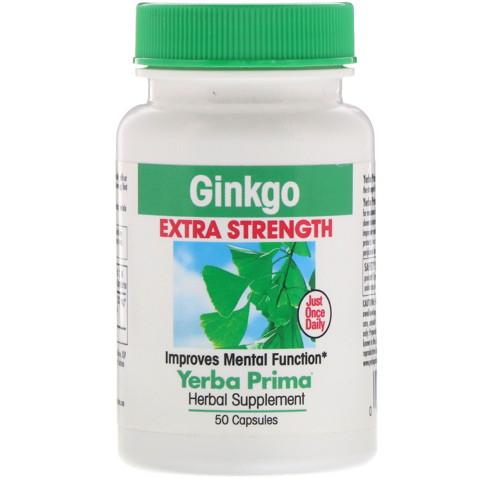 Comprar Yerba Prima, Força Extra de Ginkgo, 50 Cápsulas