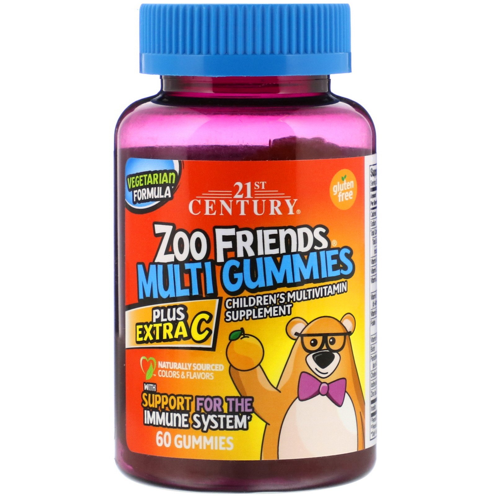 Comprar 21st Century, Zoo Friends Multi Gummies, Plus Extra C, 60 Gummies