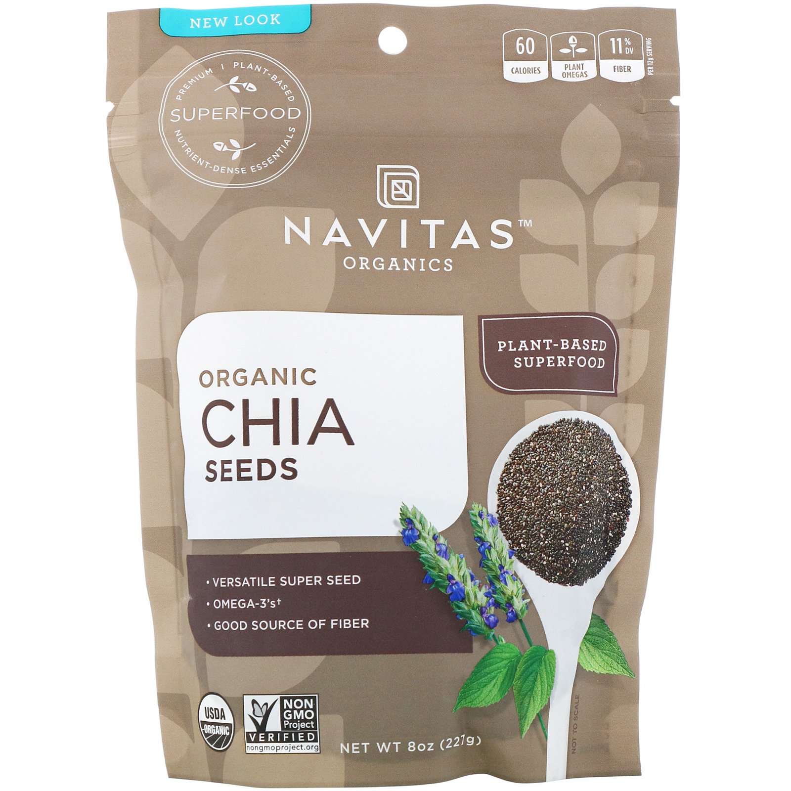 Comprar Navitas Organics, Organic Chia Seeds, 8 oz (227 g)