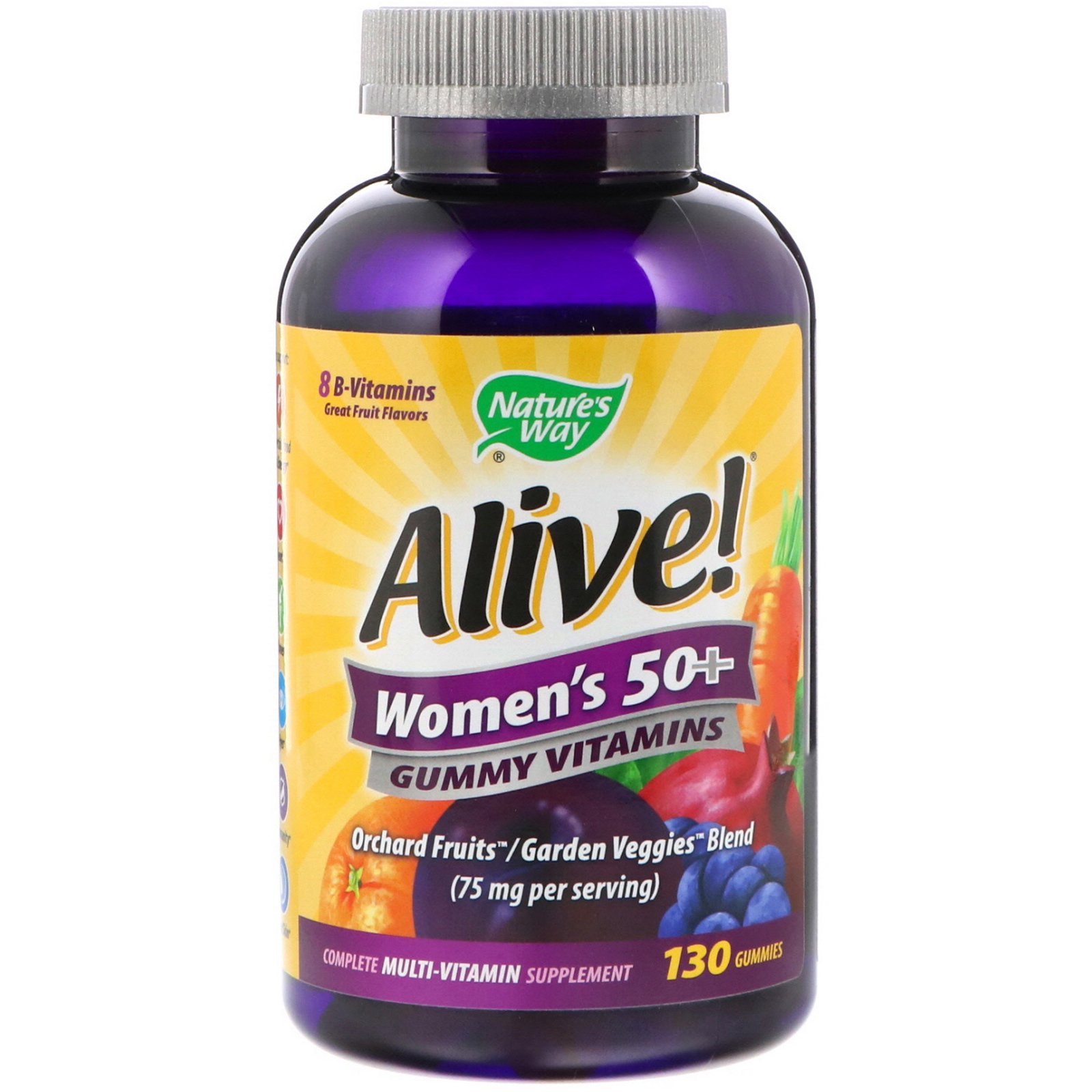 Comprar Nature's Way, Alive! Vitaminas em Gomas para Mulheres Acima dos 50, Excelente Sabor de Frutas, 130 Gomas