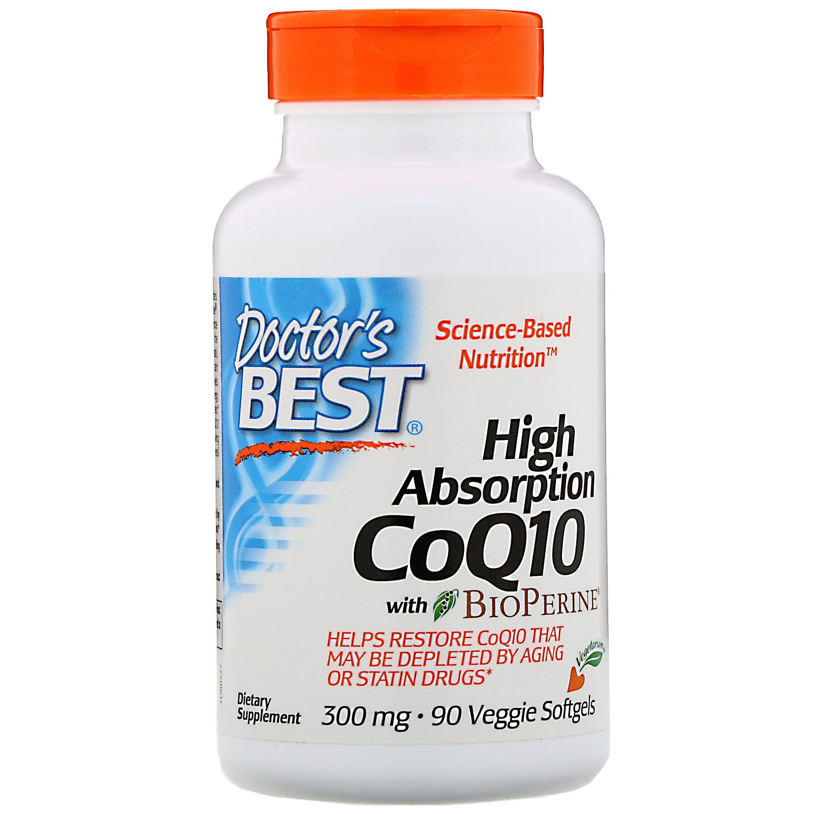 Comprar Doctor's Best, High Absorption CoQ10 with BioPerine, 300 mg, 90 Veggie Softgels