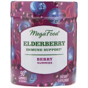 Comprar MegaFood, Baga de Sabugueiro, Suporte Imunológico, Gomas de Frutas Silvestres, 90 Gomas