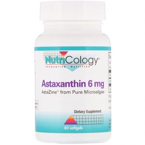 Comprar Nutricology, Astaxanthin, 6 mg, 60 Softgels