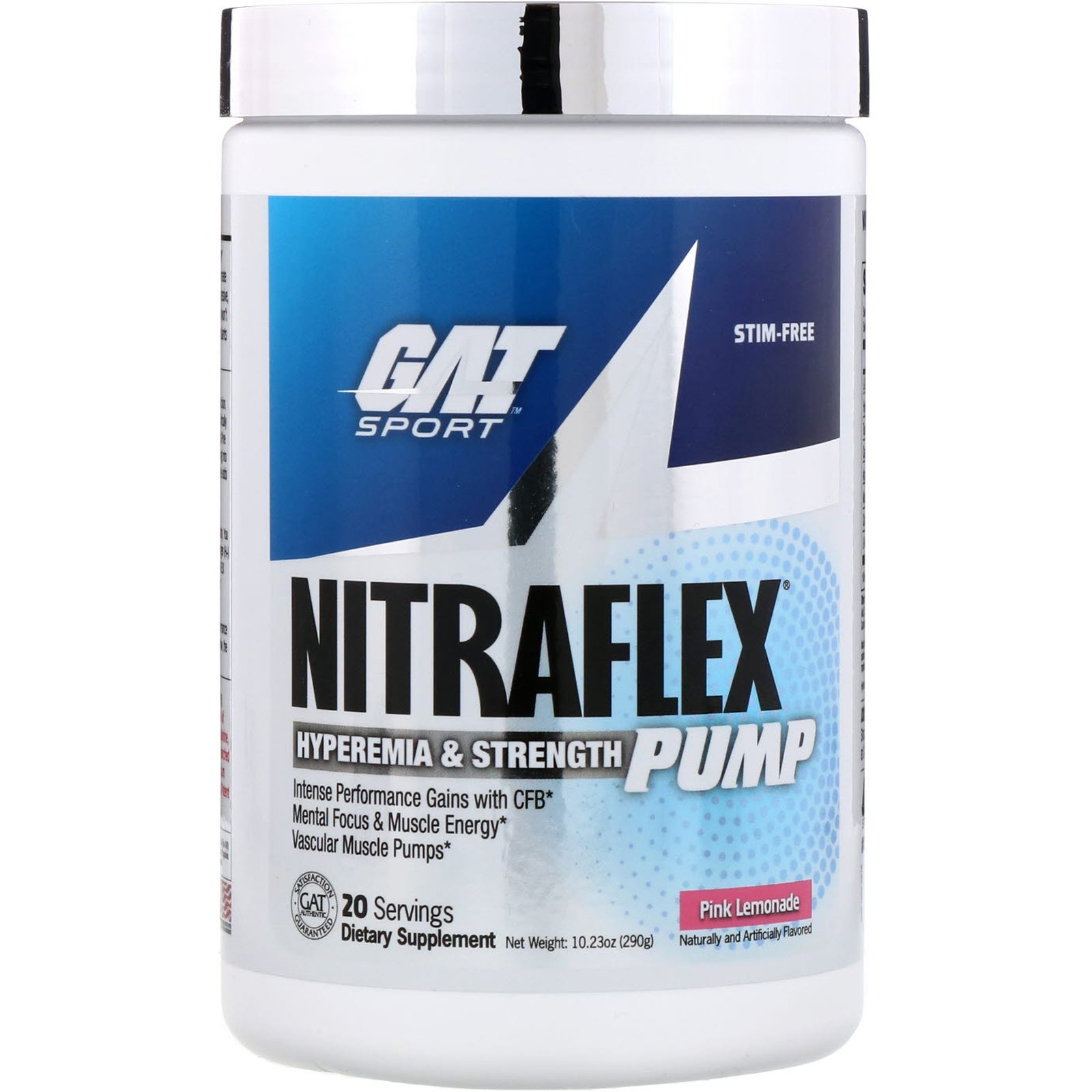 Comprar GAT, Nitraflex Pump, Limonada Rosa, 10,23 oz (290 g)