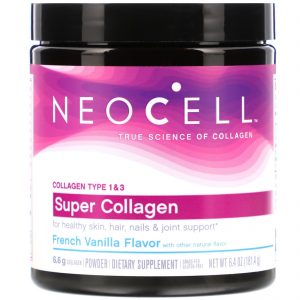 Comprar Neocell, Super Collagen, Collagen Type 1 & 3, French Vanilla, 6.4 oz (181.4 g)