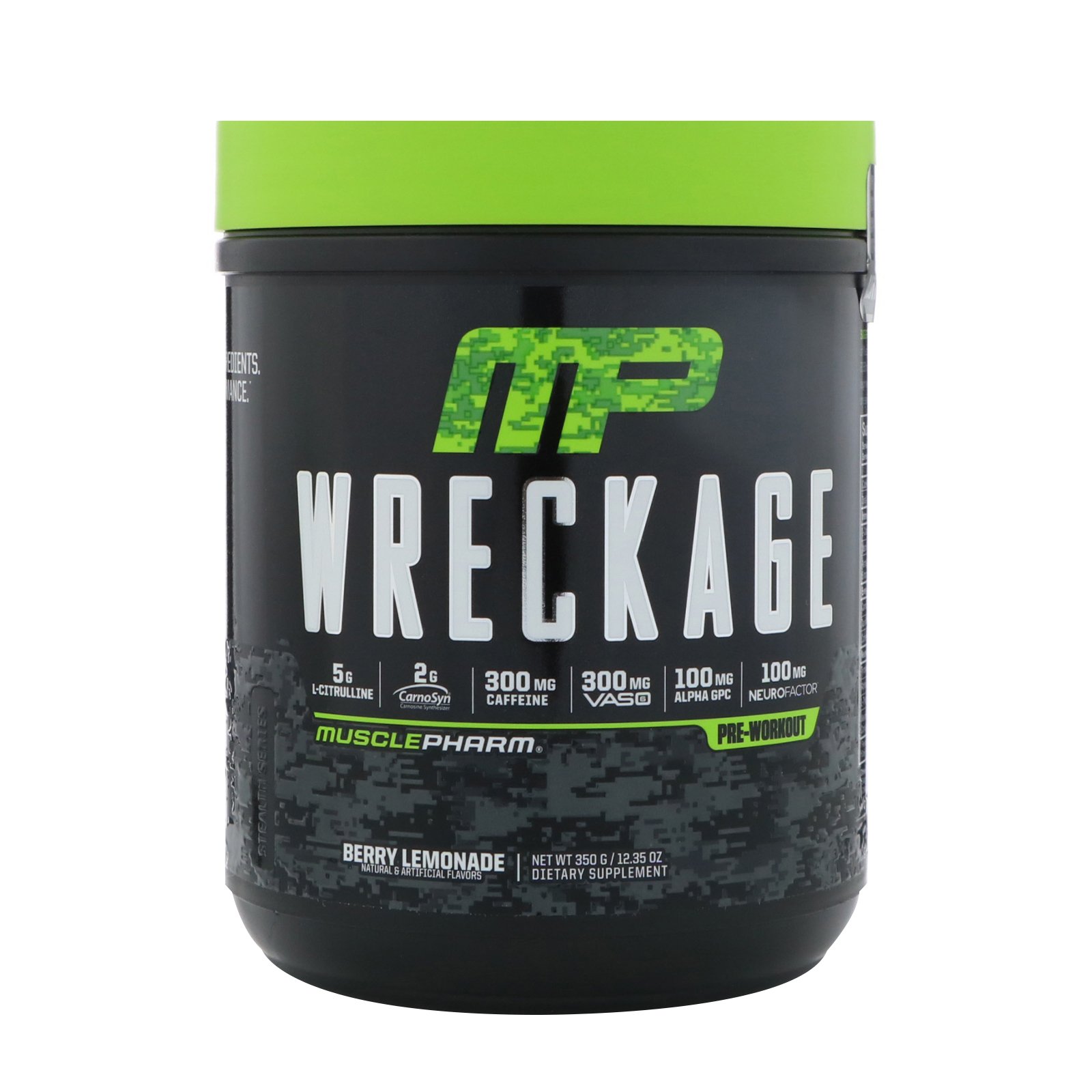 Comprar MusclePharm, Wreckage, Pre-Workout, Berry Lemonade, 12.35 oz (350 g)