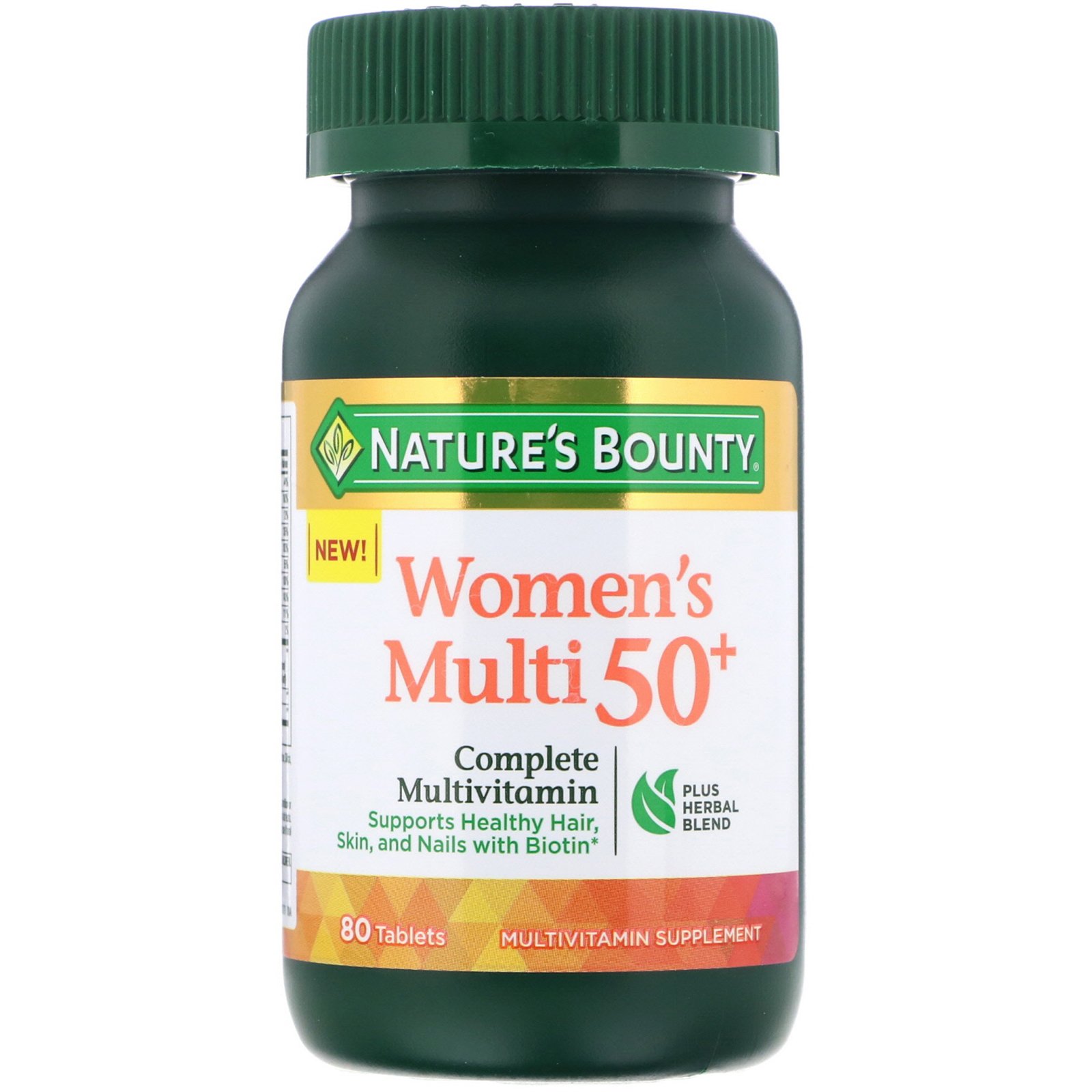 Comprar Nature's Bounty, Mulher Multi 50+, Multivitamínico completo, 80 comprimidos