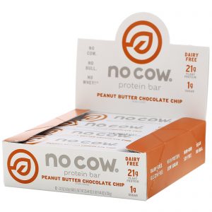 Comprar No Cow, Barra de Proteína, Chips de Chocolate com Manteiga de Amendoim, 12 Barras, 60 g (2,12 oz ) Cada