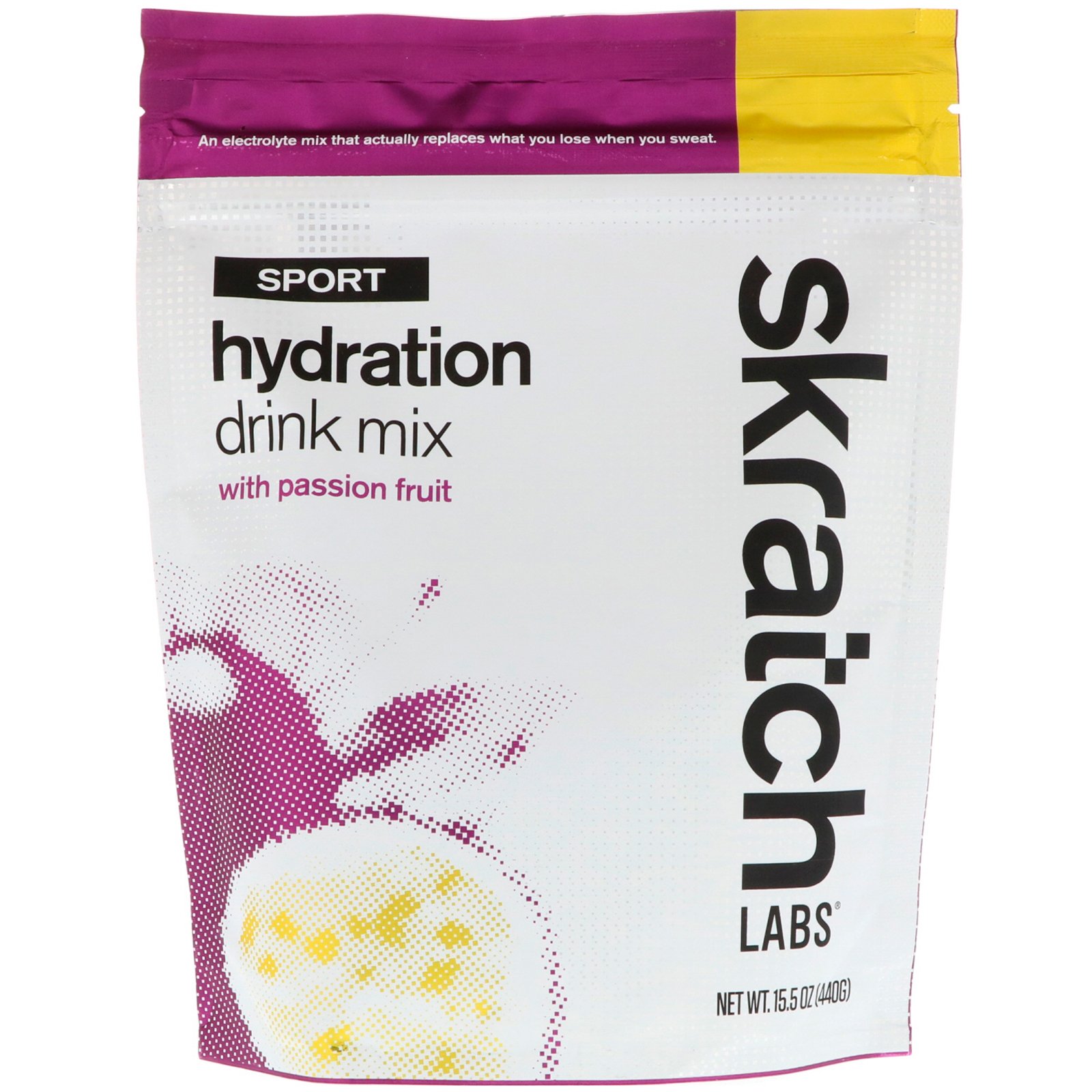 Comprar SKRATCH LABS, Sport Hydration Drink Mix, Passion Fruit, 15.5 oz (440 g)