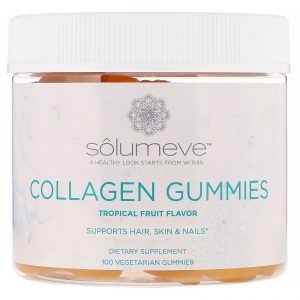 Comprar Solumeve, Gomas de Colágeno, Sem Gelatina, Sabor Frutas Tropicais, 100 Gomas