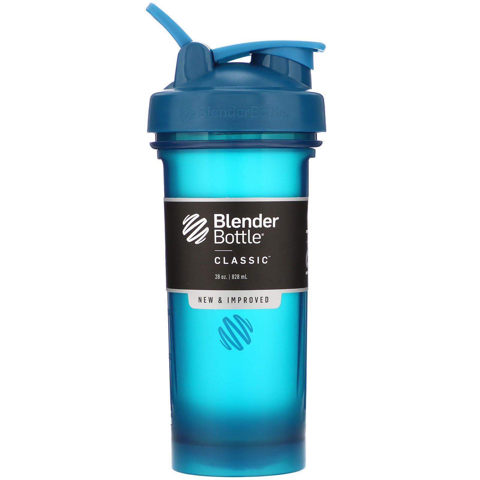 Comprar Blender Bottle, Classic With Loop, Ocean Blue, 28 oz (828 ml)