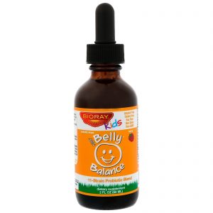 Comprar Bioray, Kids, NDF Belly Balance, Mistura de Probióticos de 11 Cepas, Sabor Frutas Silvestres, 60 ml (2 fl oz)
