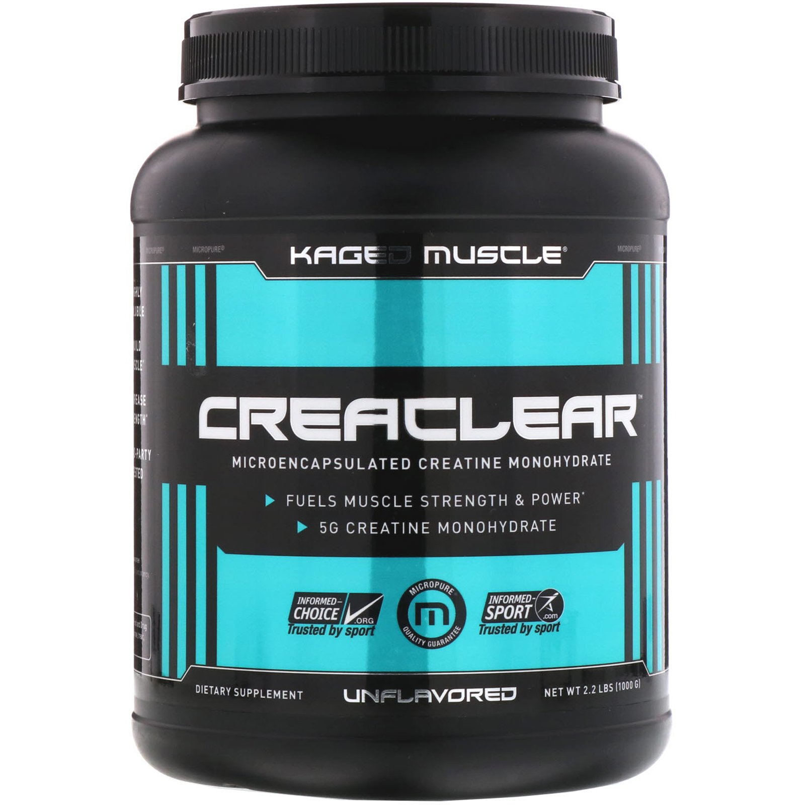 Comprar Kaged Muscle, Creaclear, Sem Sabor, 2,2 lb (1000 g)