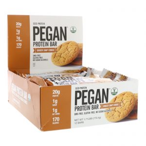 Comprar Julian Bakery, PEGAN Protein Bar, Seed Protein, Ginger Snap Cookie, 12 Bars, 2.28 oz (64.7 g) Each