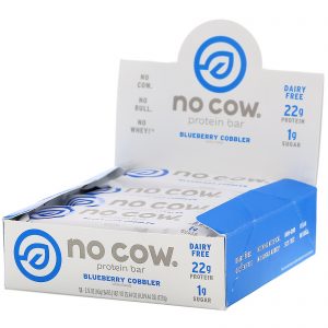 Comprar No Cow, Barra de Proteína, Torta de Mirtilo, 12 Barras, 60 g (2,12 oz) Cada