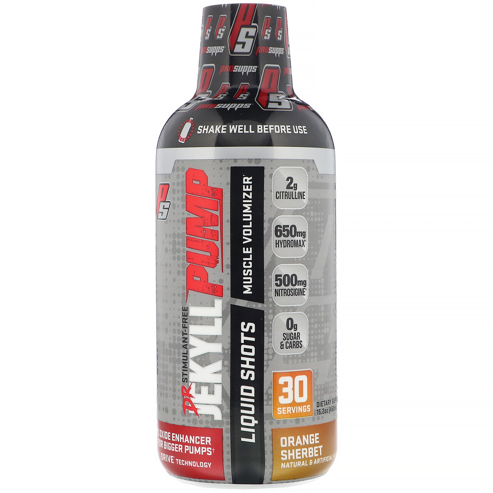Comprar ProSupps, Dr. Jekyll Pump, Sem Estimulantes, Sorbet de Laranja, 450 ml (15,2 oz)