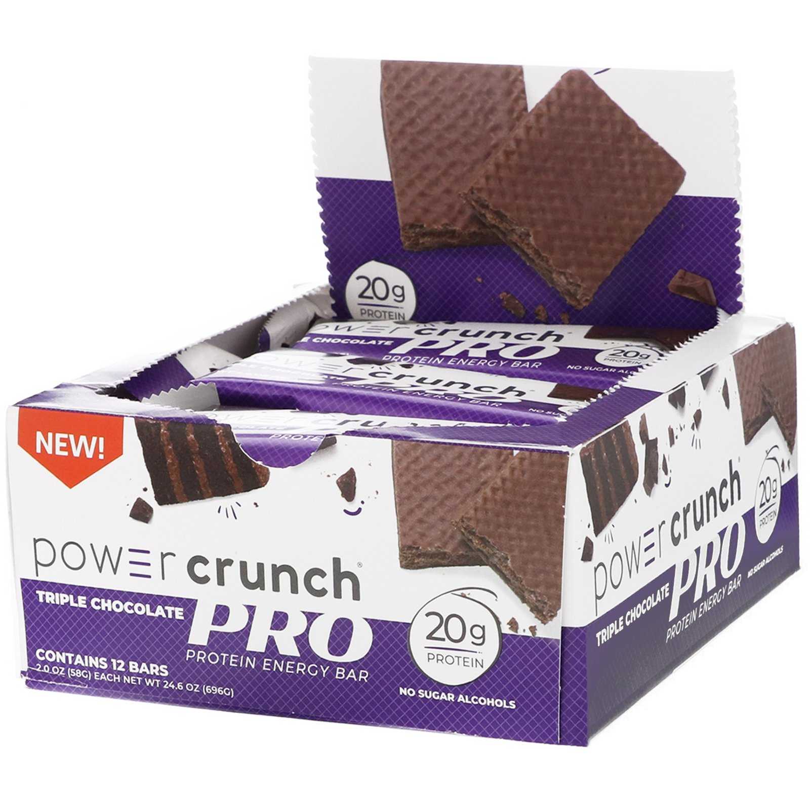 Comprar BNRG, Power Crunch Protein Energy Bar, PRO, Triple Chocolate, 12 Bars, 2.0 oz (58 g) Each