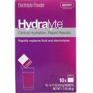 Comprar Hydralyte, Clinical Hydration, Electrolyte Powder, Berry, 10 packets 0.17 oz (4.9 g) Each