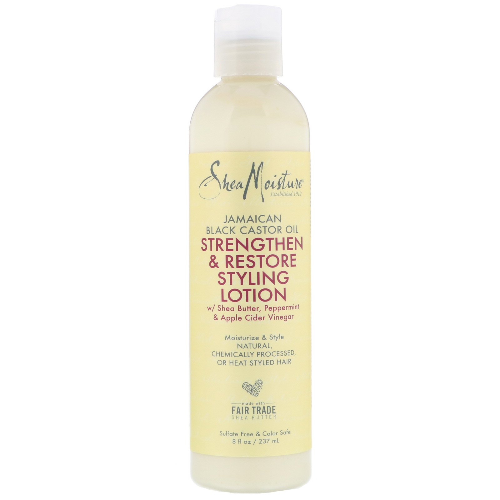 Comprar SheaMoisture, Jamaican Black Castor Oil, Strengthen & Restore Styling Lotion, 8 fl oz (237 ml)