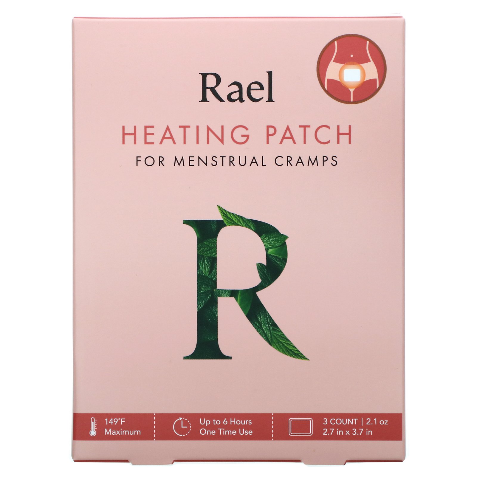 Comprar Rael, Heating Patch for Menstrual Cramps, 3 Patches, 0.7 oz Each - Imagem 2