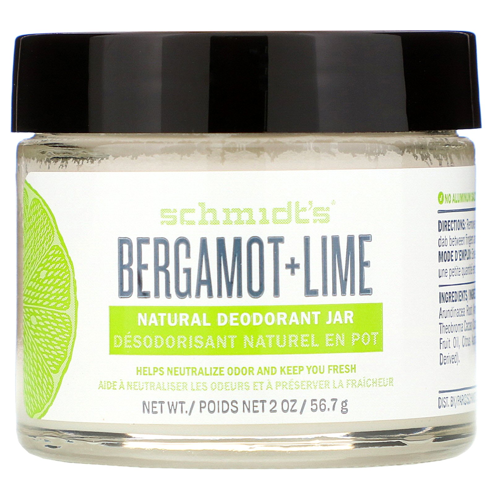 Comprar Schmidt's Naturals, Frasco de Desodorante Natural, Bergamota + Lima, 56,7 g (2 oz) - Imagem 3