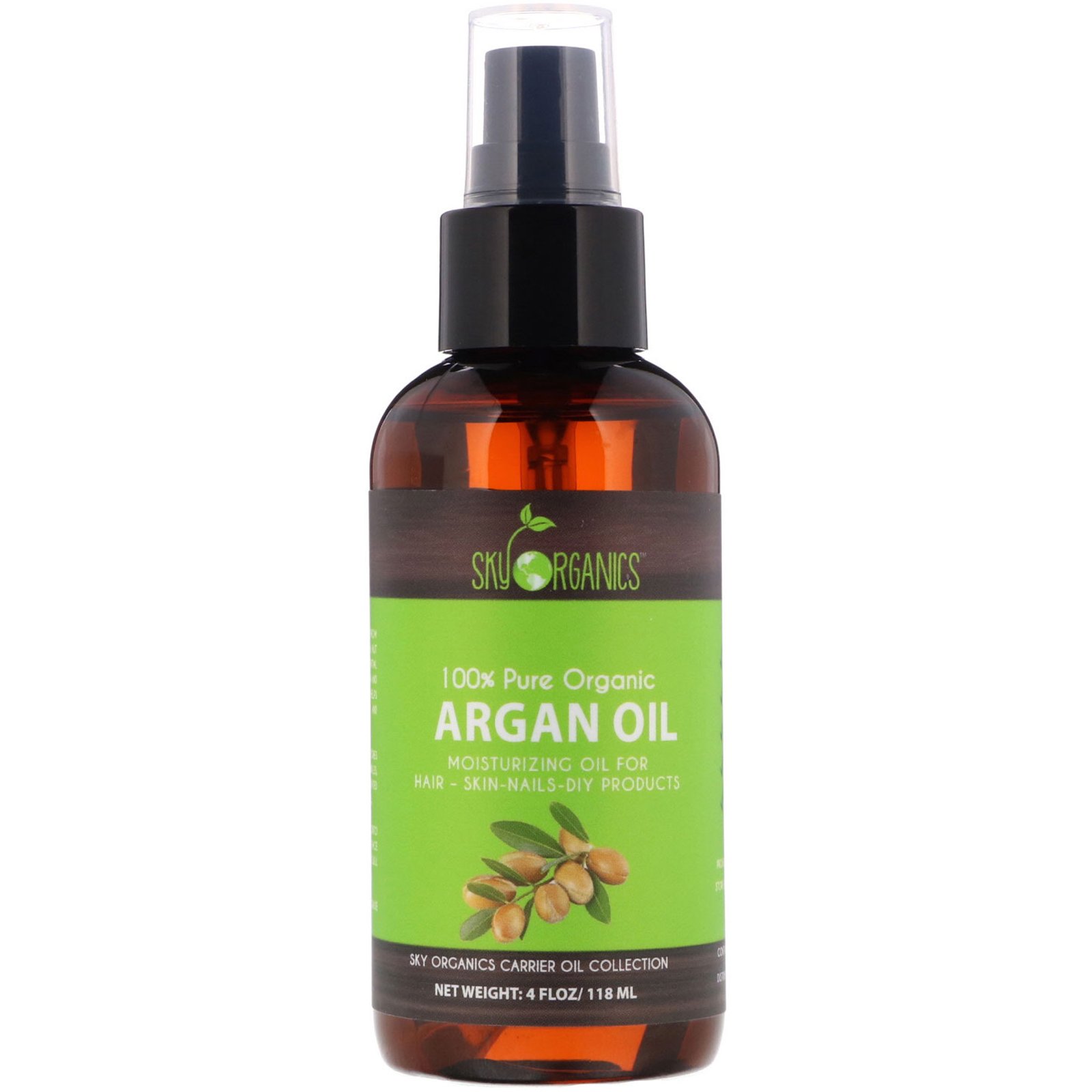 Comprar Sky Organics, Orgânico 100% Puro, Óleo de Argão, 118 ml