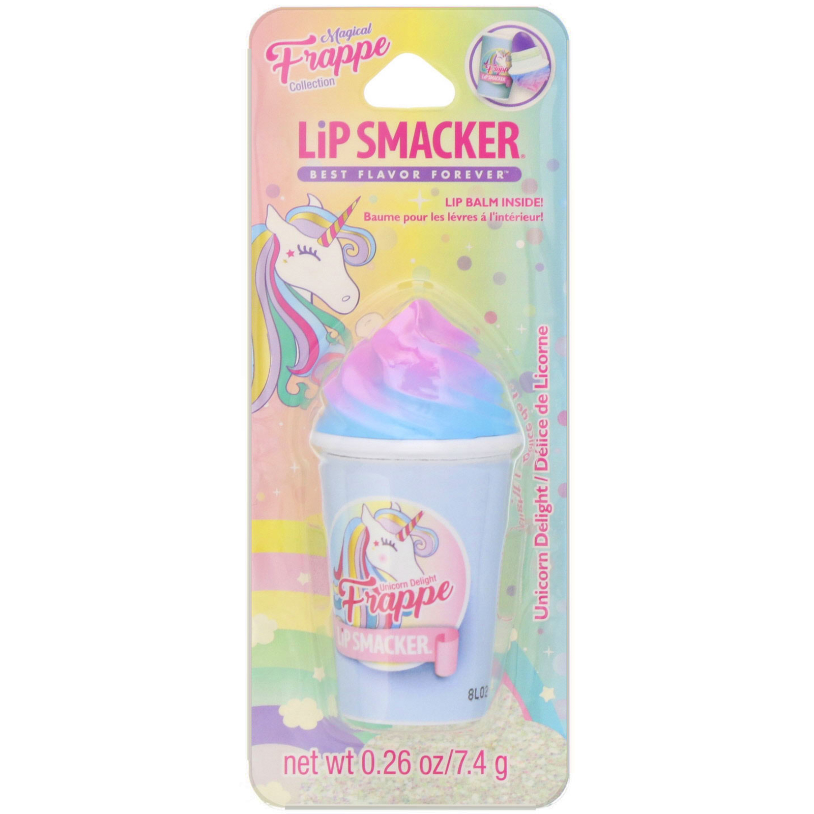 Comprar Lip Smacker, Protetor labial Frappe Cup, Unicorn Delight, 0,26 oz (7,4 g)