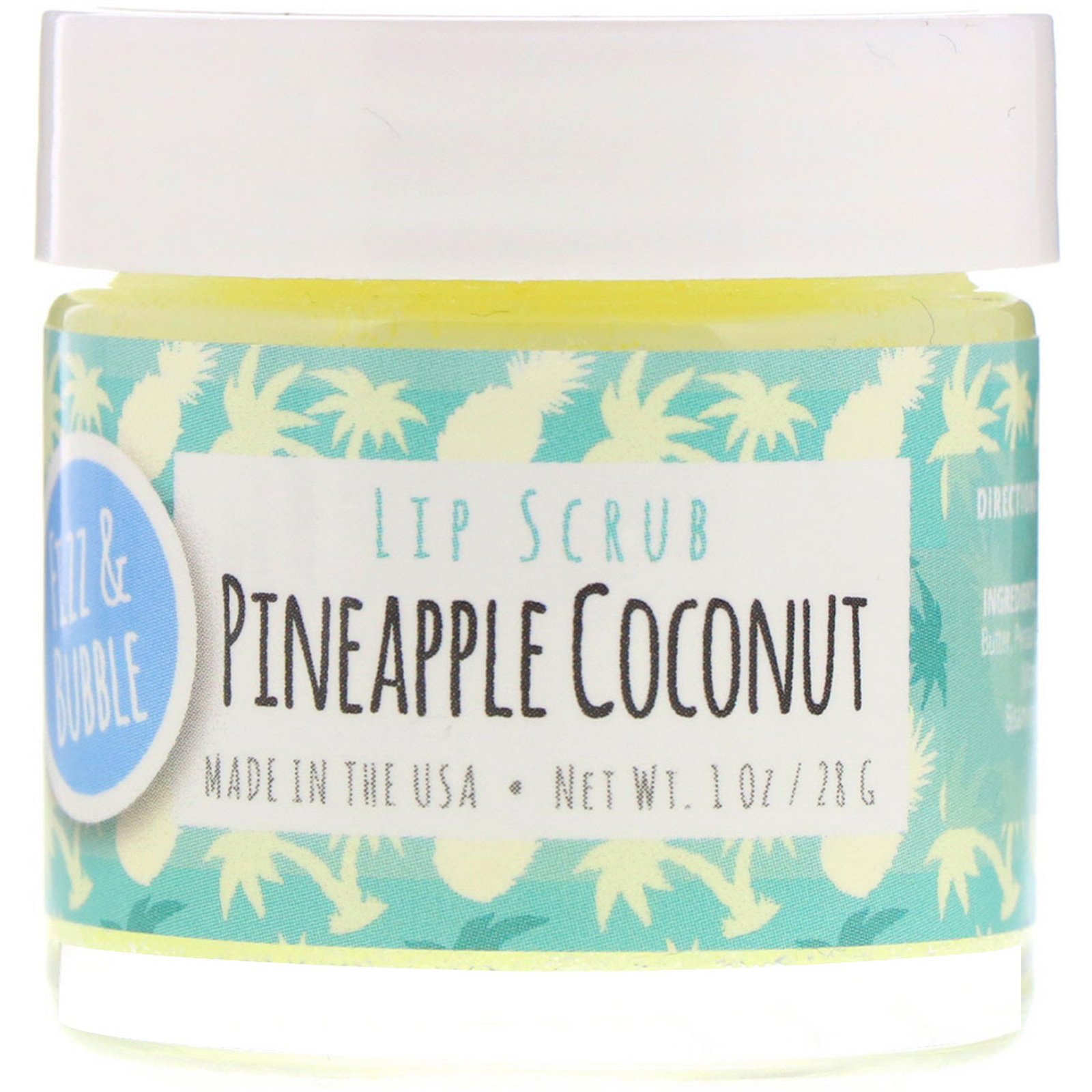 Comprar Fizz & Bubble, Esfoliante labial, Pineapple Coconut, 1 oz (28 g)