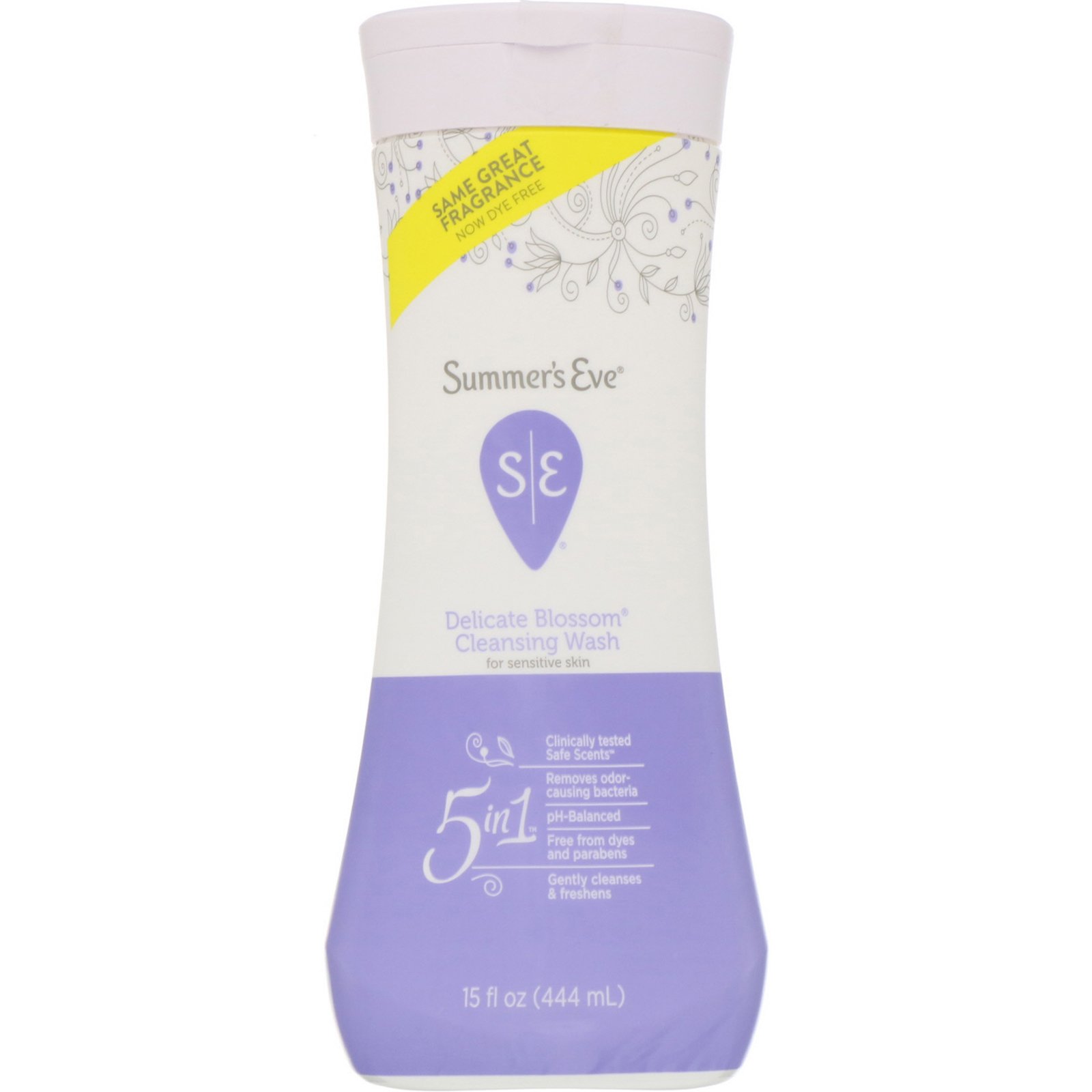 Comprar Summer's Eve, Limpeza íntima 5 em 1, Delicate Blossom, 15 fl oz (444 ml)