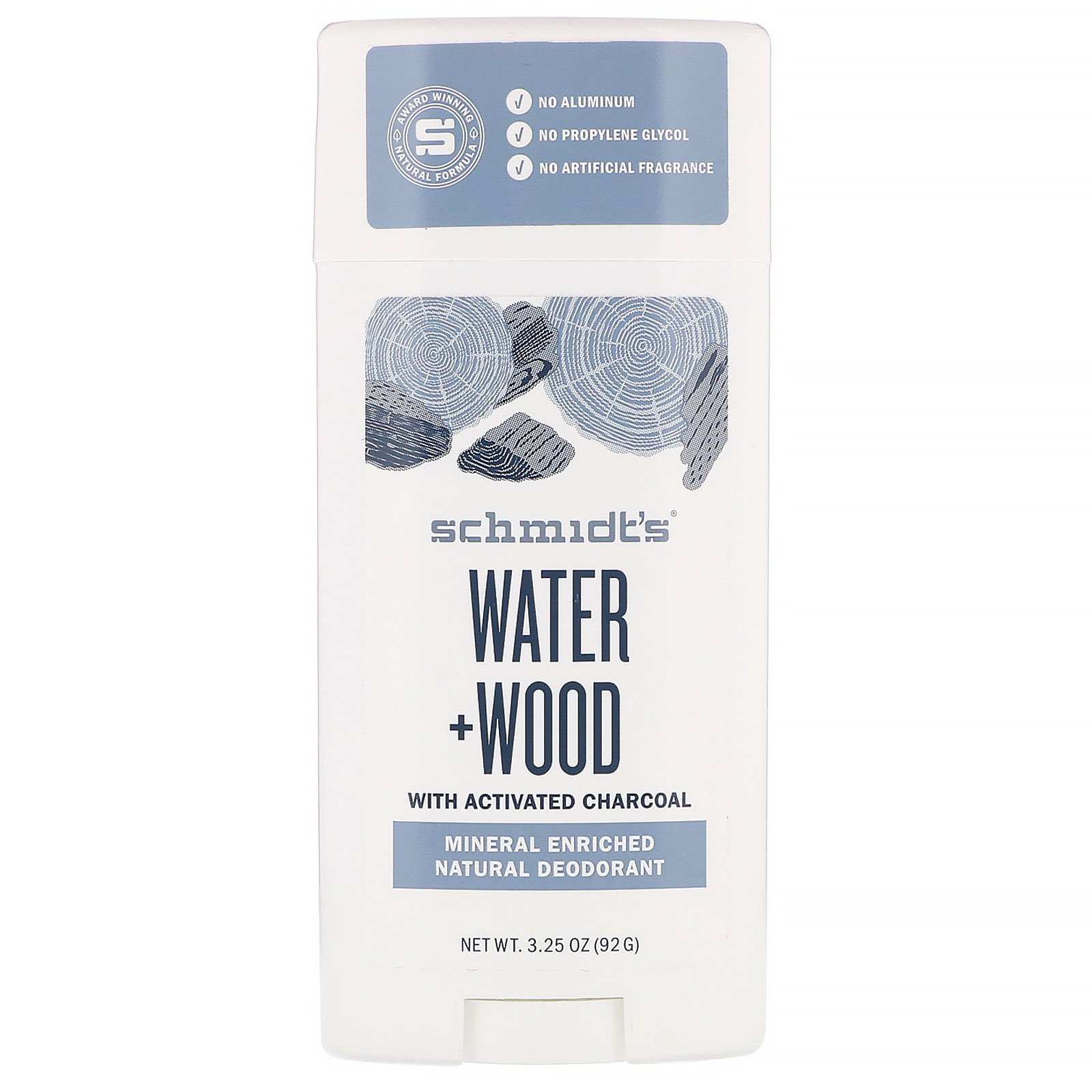 Comprar Schmidt's Naturals, Natural Deodorant, Water + Wood, 3.25 oz (92 g)