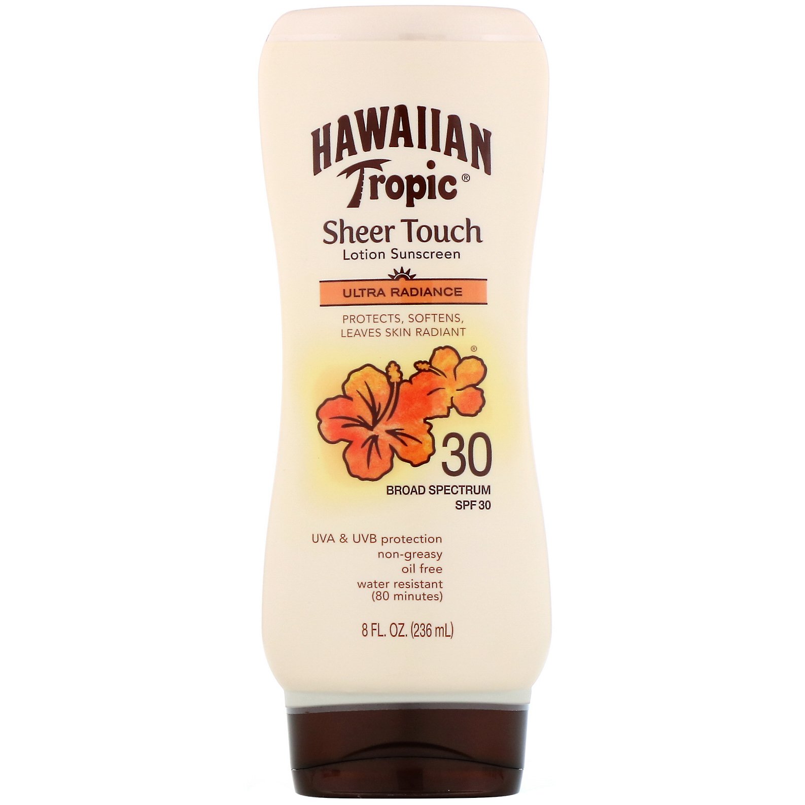 Comprar Hawaiian Tropic, Sheer Touch, loção de proteção solar, ultra radiância, FPS 30, 236 ml