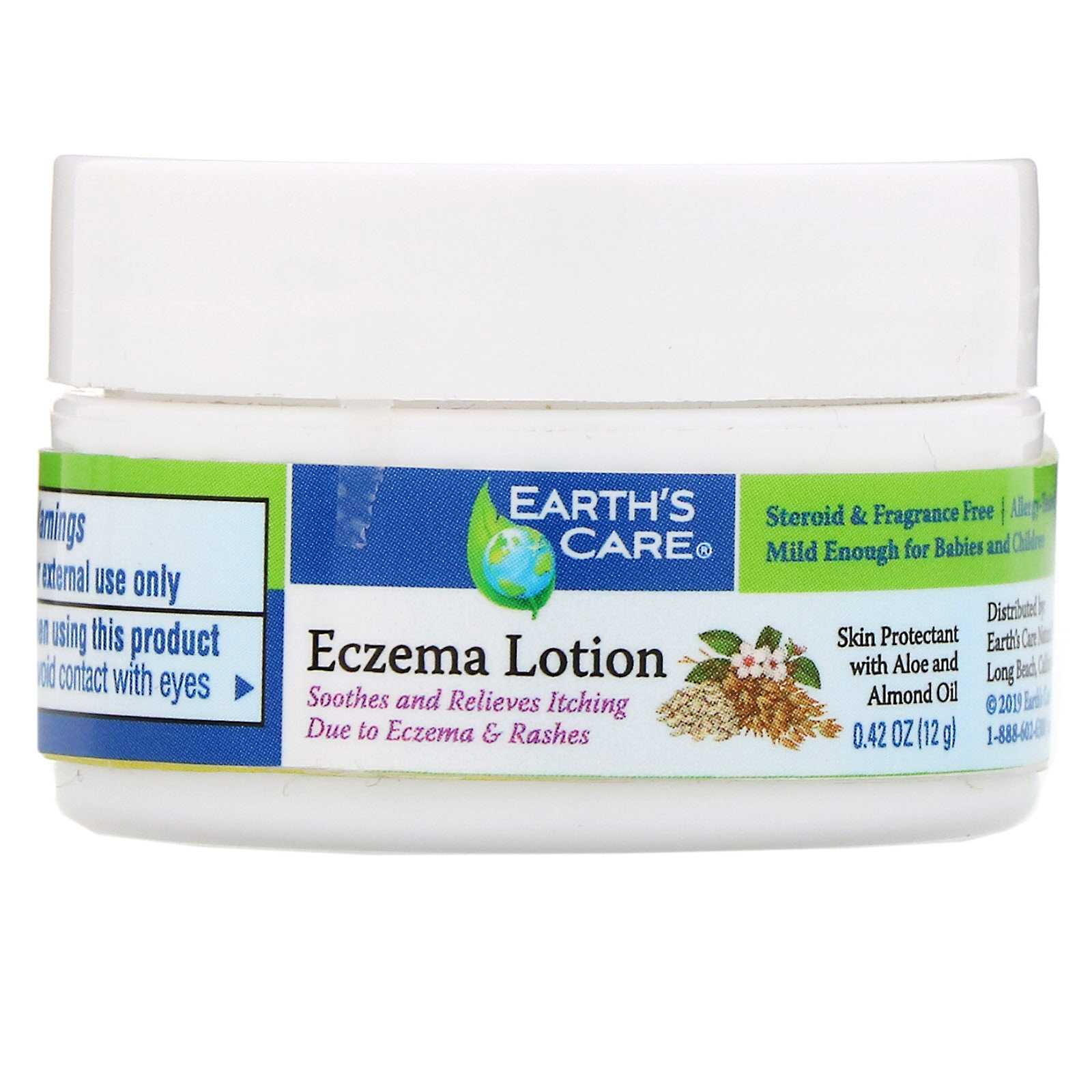 Comprar Earth's Care, Loção Para Eczema, 2% de Aveia Coloidal, 12 g (0,42 oz)