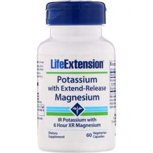 Comprar Life Extension, Potássio com Magnésio de Liberação Prolongada, 60 Cápsulas Vegetais