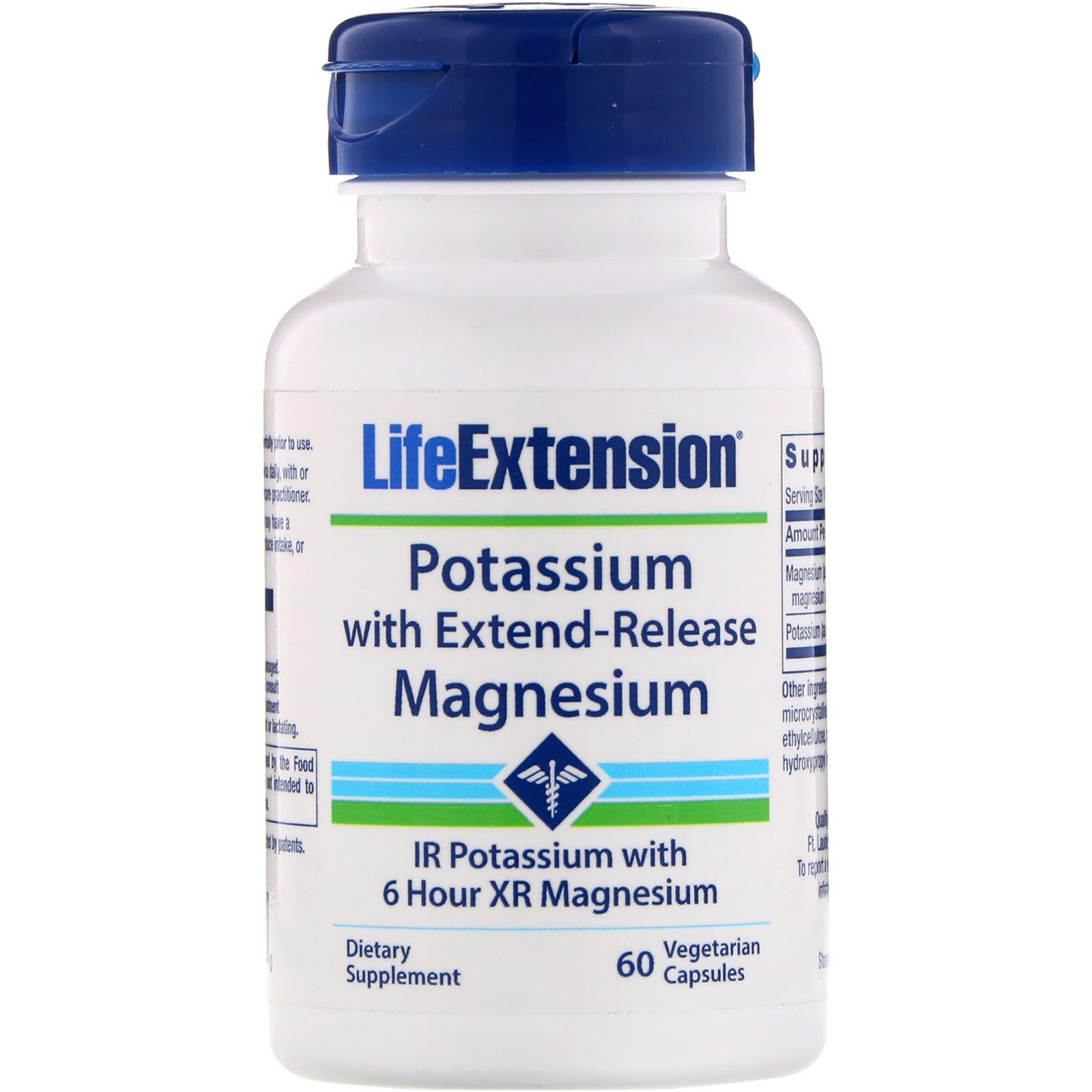 Comprar Life Extension, Potássio com Magnésio de Liberação Prolongada, 60 Cápsulas Vegetais