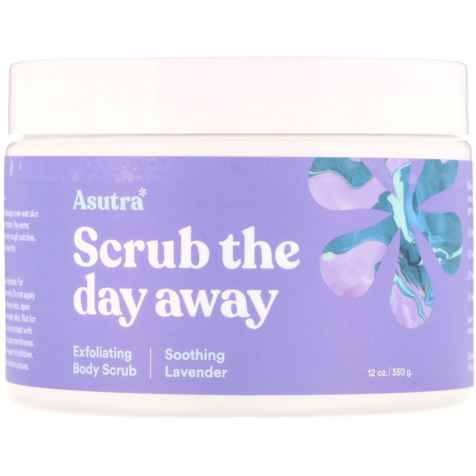 Comprar Asutra, Esfolie Ao Longo do Dia, Esfoliante Corporal, Lavanda Relaxante, 12 oz (350 g)