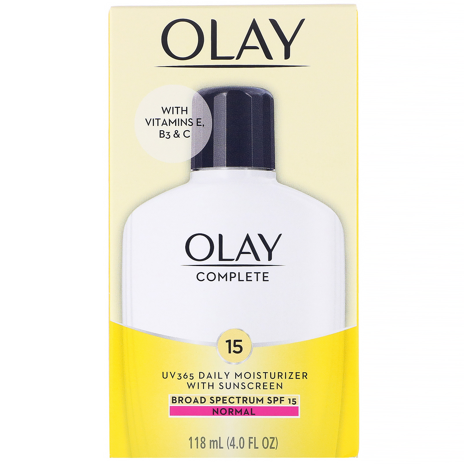Comprar Olay, Hidratante diário completo, UV365, SPF 15, Normal, 118 ml (4,0 fl oz) - Imagem 2
