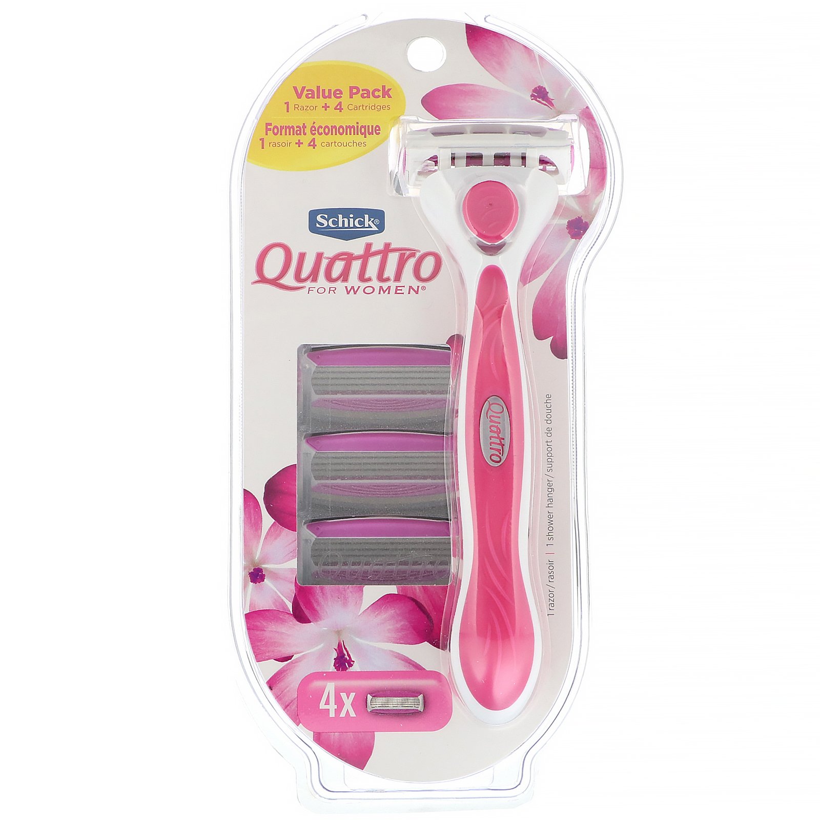 Comprar Schick, Quattro para mulheres, 1 lâmina, 4 cartuchos