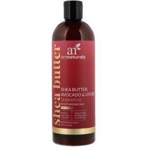Comprar Artnaturals, Manteiga de Karité, Shampoo de Abacate e Lichia, Seda Hidratante, para Cabelos Secos, 16 fl oz (473 ml)