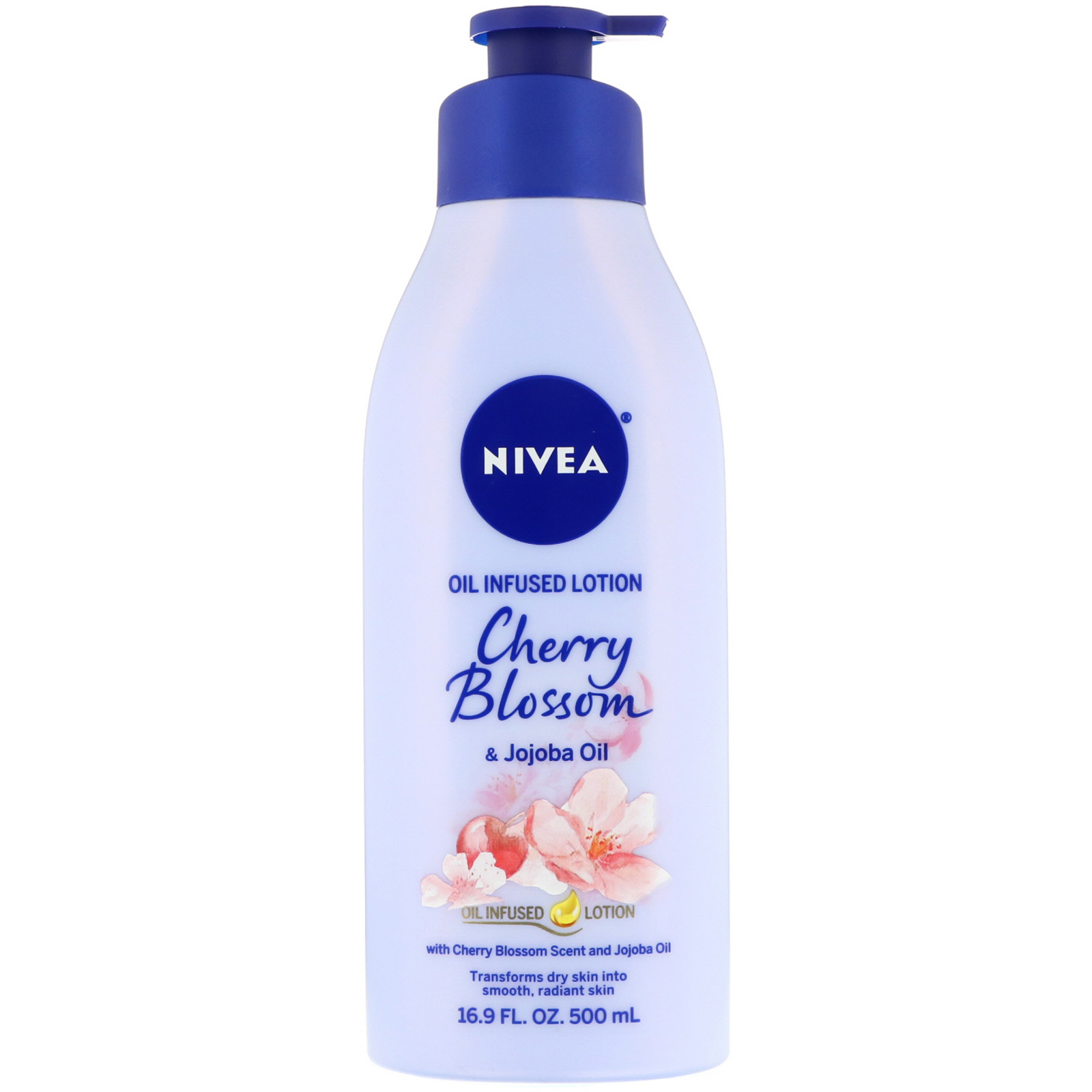 Comprar Nivea, Oil Infused Lotion, Cherry Blossom & Jojoba Oil, 16.9 fl oz (500 ml)