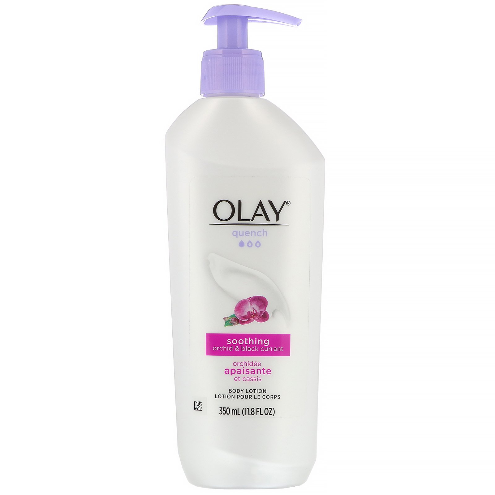 Comprar Olay, Quench, Loção para o Corpo, Calmante, Orquídea e Groselha Negra, 350 ml (11,8 fl oz)