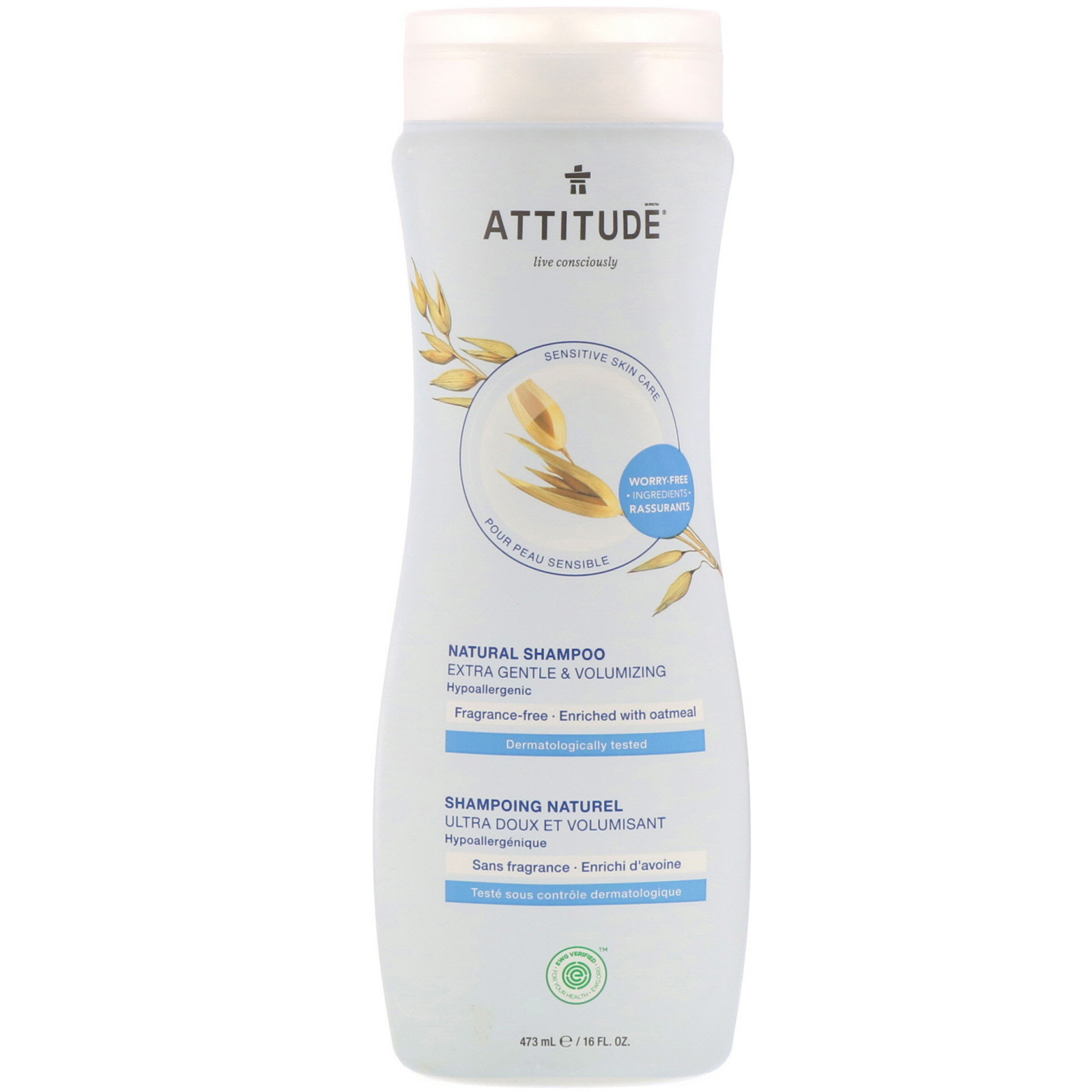Comprar ATTITUDE, Shampoo Natural, Mais Suavidade e Volumizante, Sem Fragrância, 16 fl oz (473 ml)