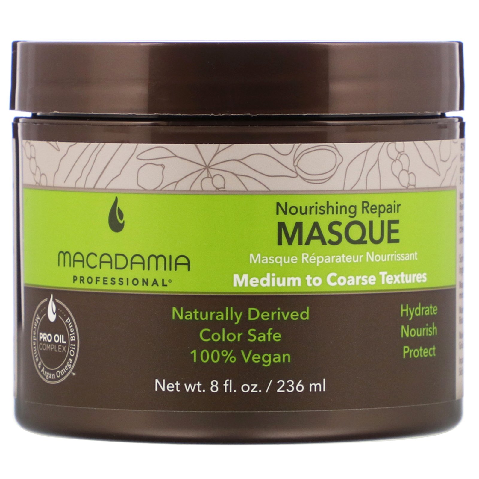 Comprar Macadamia Professional, Nourishing Repair Masque, Medium to Coarse Textures, 8 fl oz (236 ml)
