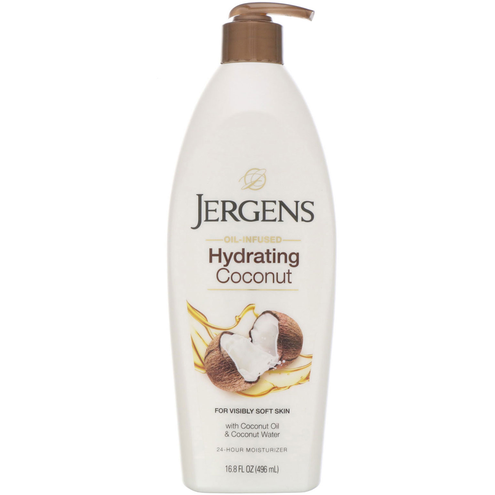 Comprar Jergens, Hidrante de coco, com infusão de óleo, 496 ml