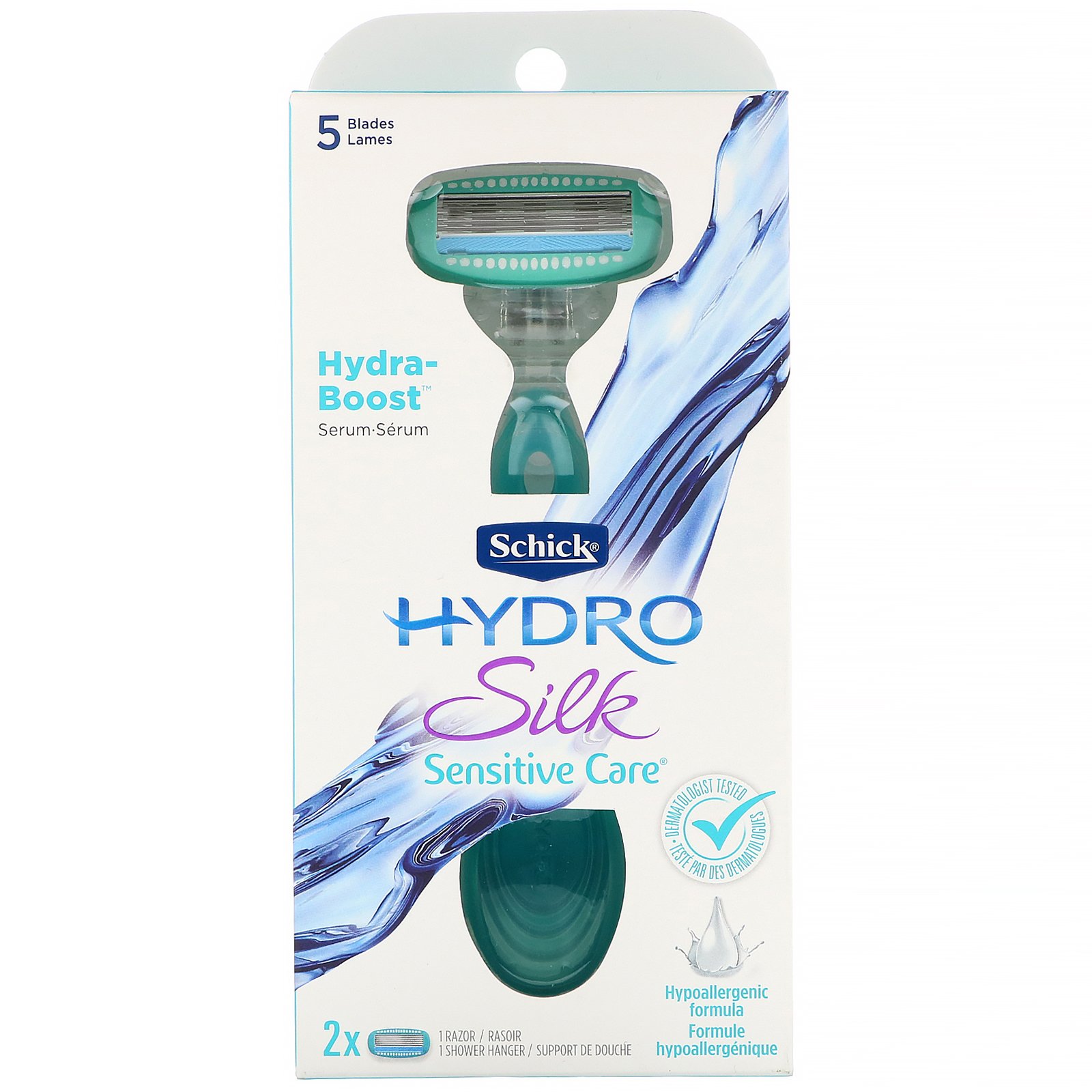 Comprar Schick, Hydro Silk, cuidado sensível, 1 lâmina, 2 cartuchos