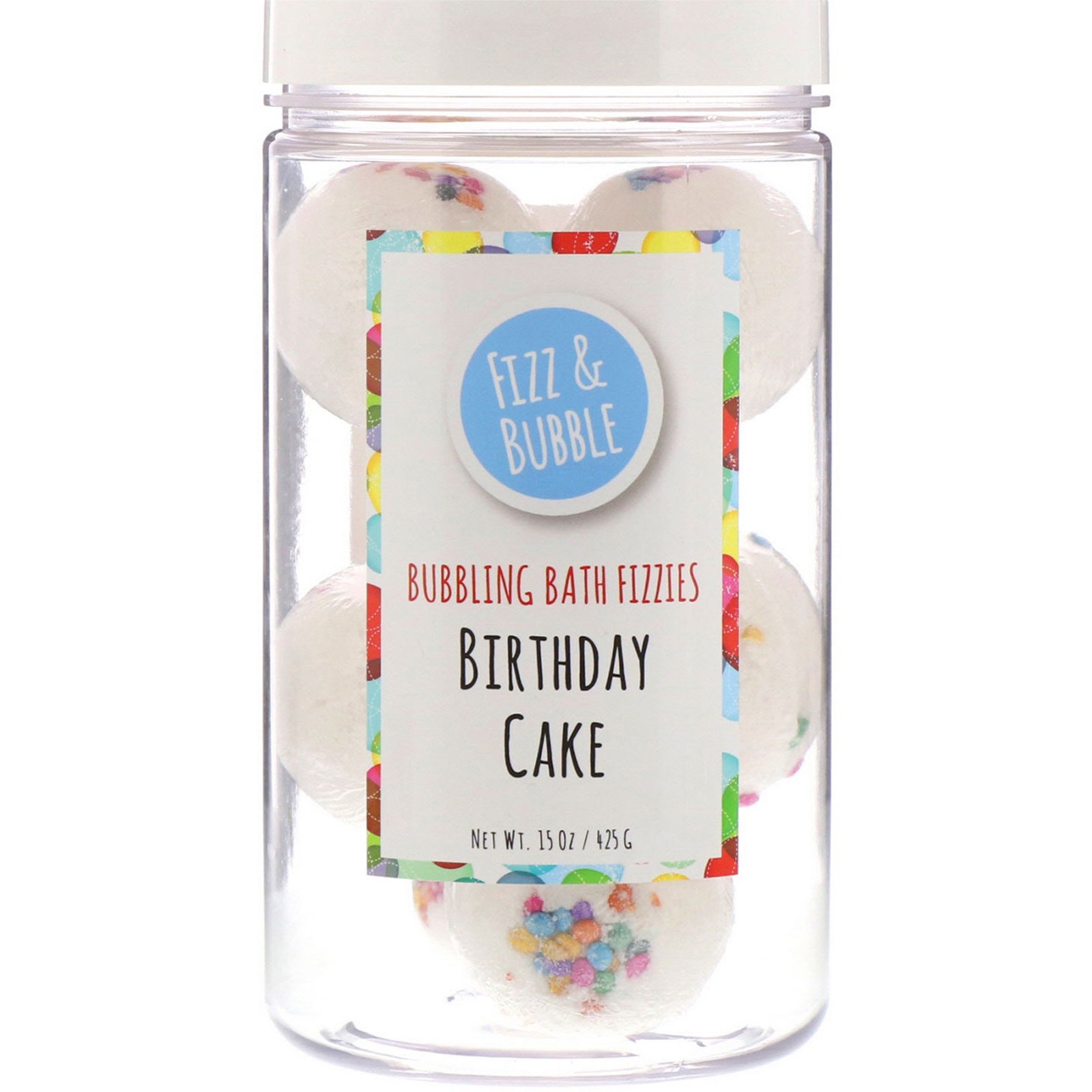 Comprar Fizz & Bubble, Esferas de banho efervescentes, Birthday Cake, 15 oz (425 g)